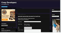 Desktop Screenshot of crazydevelopers.tk